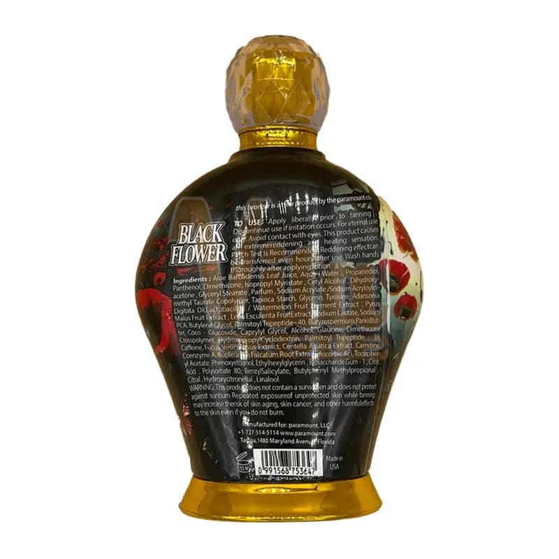 لوسیون سولار Paramount Black Flower حجم 400 میل — تصویر ۳