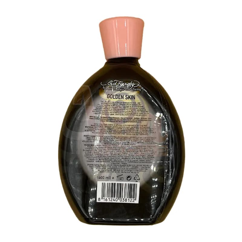 لوسیون سولار Ed Hardy Detroit Golden Skin حجم 400 میل — تصویر ۵