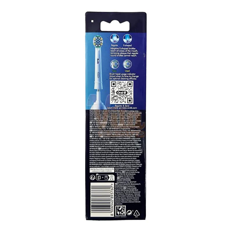 یدک مسواک برقی اورال بی Pro Floss Action بسته 4 عددی — تصویر ۶