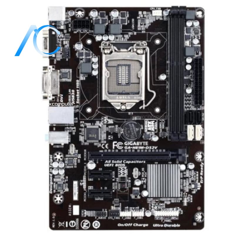 مادربرد دسته دوم گیگابایت مدل MAINBOARD USED GIGABYTE GA-H81M-DS2V