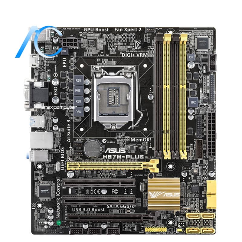 مادربرد دست دوم ایسوس مدل MAINBOARD USED ASUS H87M-PLUS