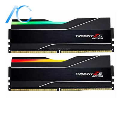 رم کامپیوتر دسته دوم جی اسکیل دو کاناله مدل Trident Z5 NEO RGB فرکانس 6000 مگاهرتز DDR5 تایمینگ CL30 حافظه 32 گیگابایت