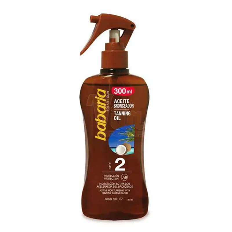 روغن برنزه کننده باباریا نارگیل SPF2 حجم 300 میل — تصویر ۲