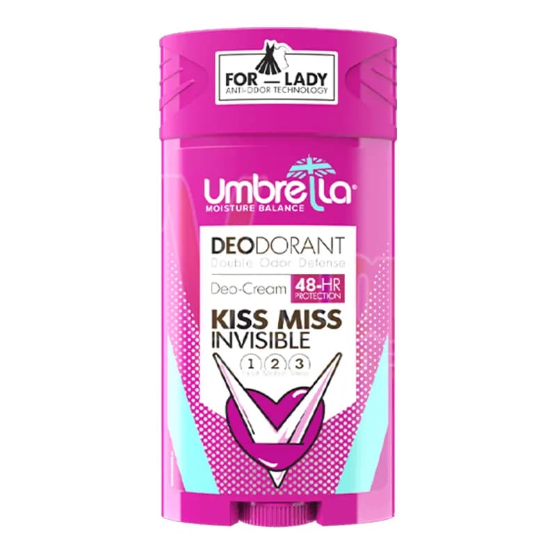 استیک دئودورانت زنانه آمبرلا Kiss Miss Invisible حجم 90 میل