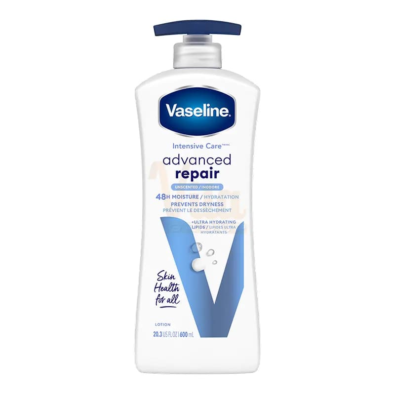 لوسیون وازلین پمپی Advanced Repair حجم 600 میل — تصویر ۲