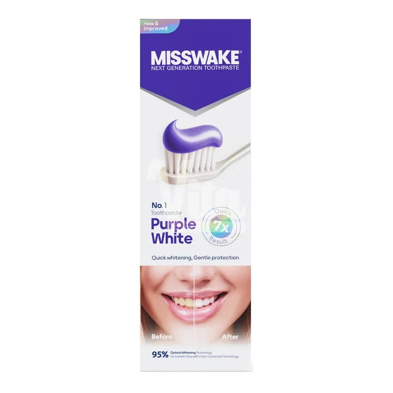 خمیر دندان ضد زردی میسویک Purple White حجم 75 میل — تصویر ۴