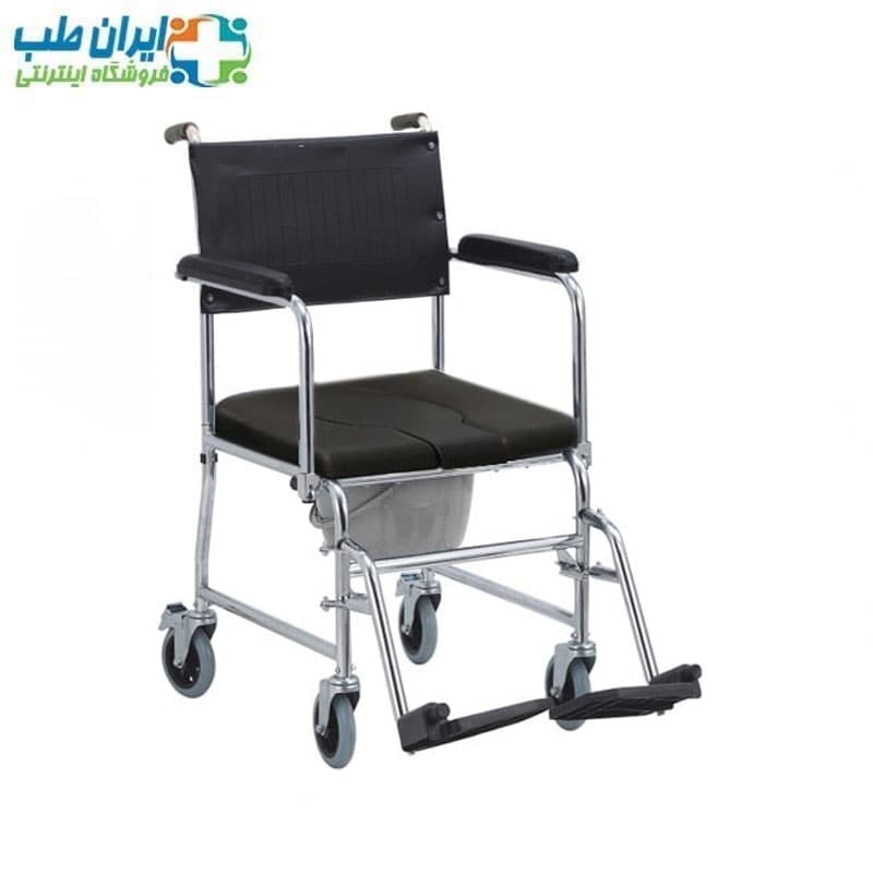 ویلچر حمامی لگن دار چرخ کوچک