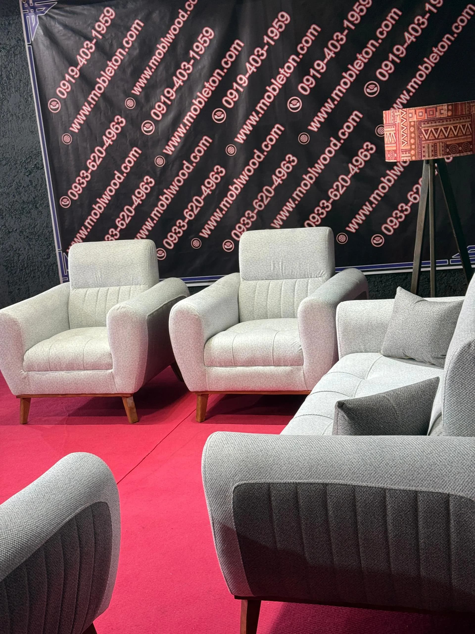 مبل راحتی مدل پینار 7 نفره آماده تحویل(پارچه لینا) — تصویر ۵