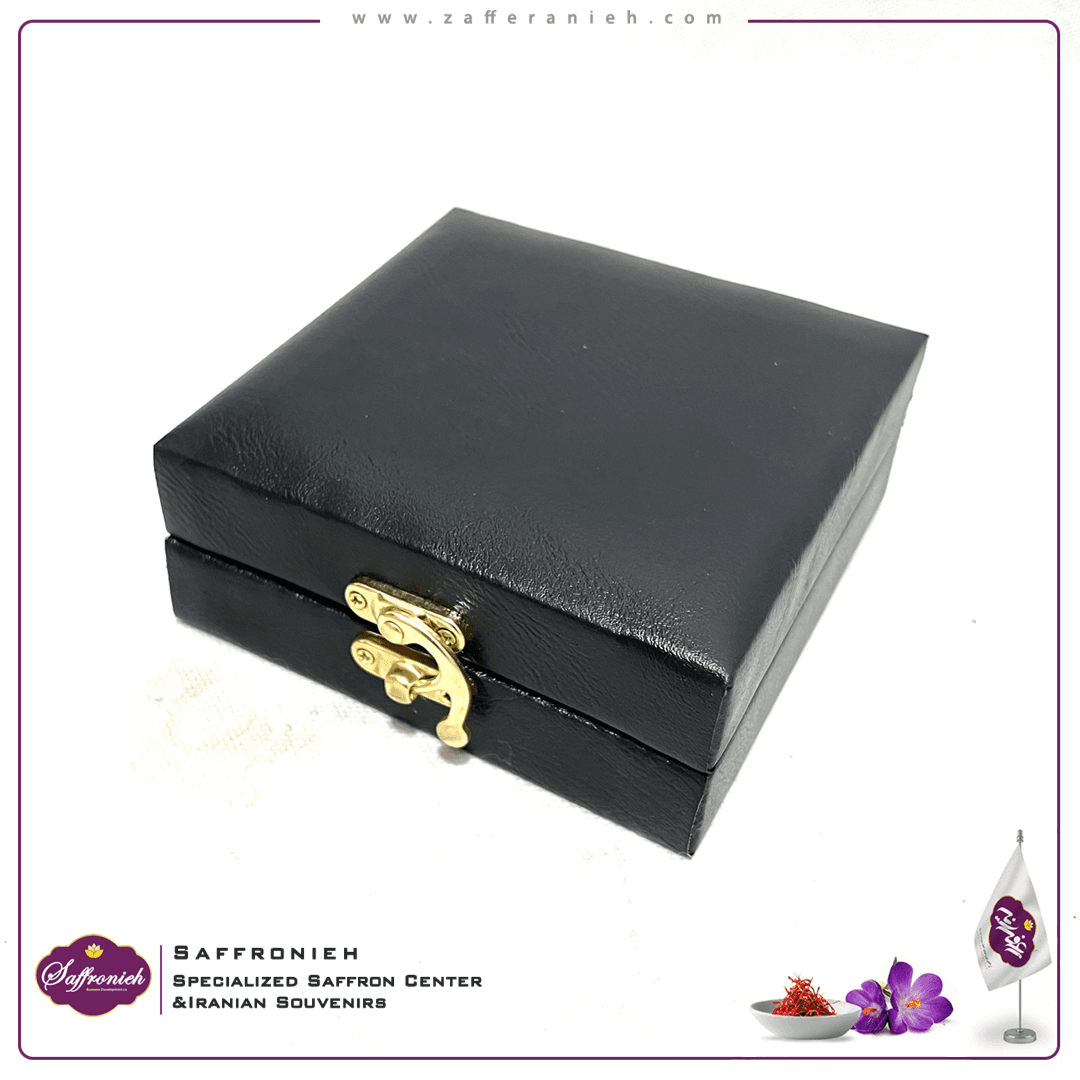 زعفران کادویی چرم مدل لعیا (بدون پایه) — تصویر ۹