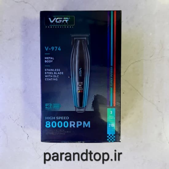 ماشین اصلاح(خط زن) وی جی آر مدل VGR V-974(اورجینال)
