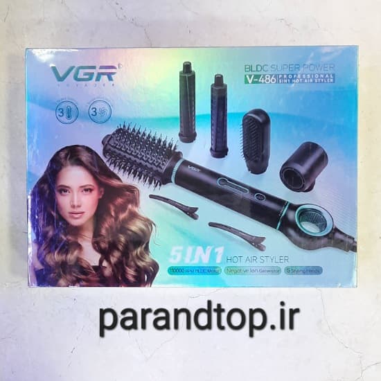 سشوار برس دار وی جی آر مدل VGR V-486 حرفه ای (اورجینال)