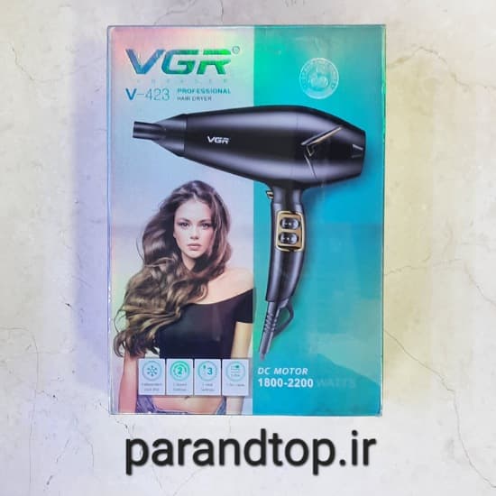 سشوار وی جی آر مدل VGR V-423 حرفه ای (اورجینال) — تصویر ۲
