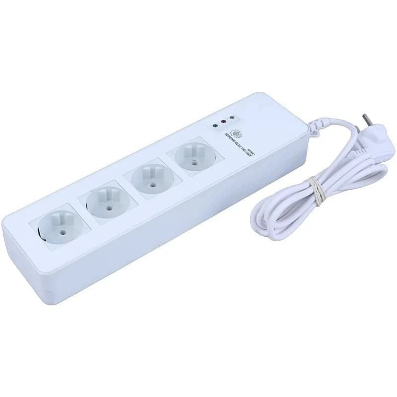 محافظ برق صوتی تصویری 4 خانه سامو سپهر الکترونیک SSE 200 با کابل 2.8 متری — تصویر ۳