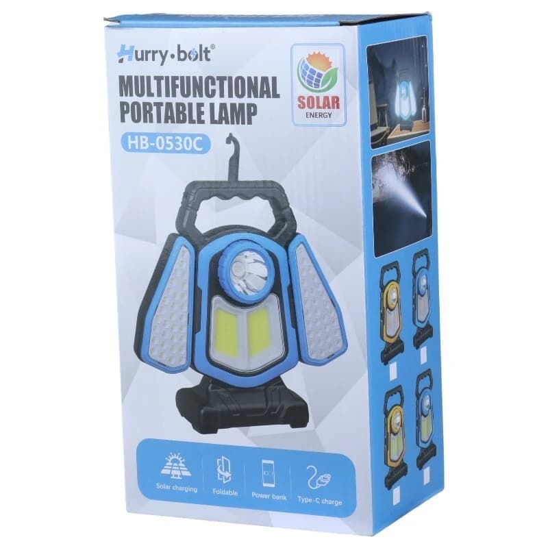 چراغ قوه شارژی خورشیدی Hurry Bolt HB-0530C — تصویر ۹