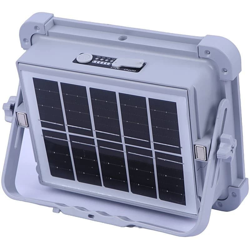 پروژکتور سیار ال ای دی 300 وات شارژی و پاور بانک خورشیدی Solar Outdoor Light — تصویر ۹