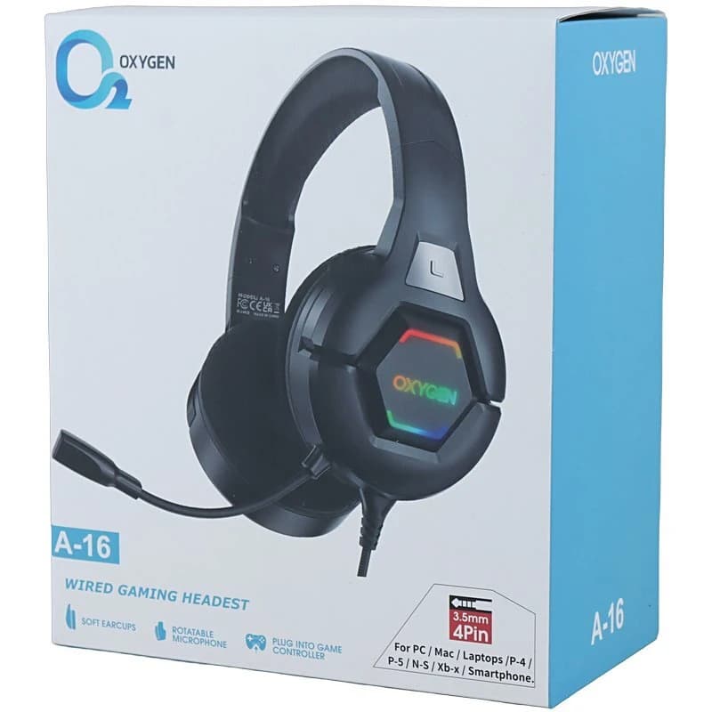 هدست گیمینگ سیم دار Oxygen A-16 — تصویر ۷