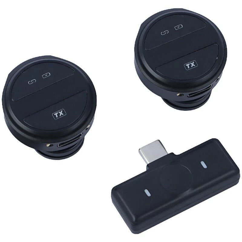 میکروفون یقه ای بی سیم دوتایی SH20 Type-C — تصویر ۳