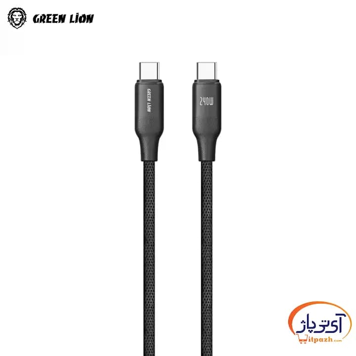 کابل شارژ و دیتا 240 وات Type-c To Type-c گرین لاین