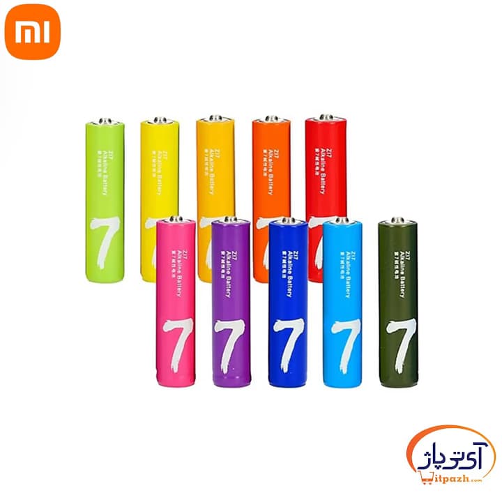 باتری نیم قلمی رنگی شیائومی AAA RAINBOW BATTERIES — تصویر ۲