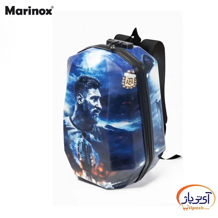 کوله پشتی ضدضربه PS5 Slim مارینوکس Marinox طرح لیونل مسی — تصویر ۴