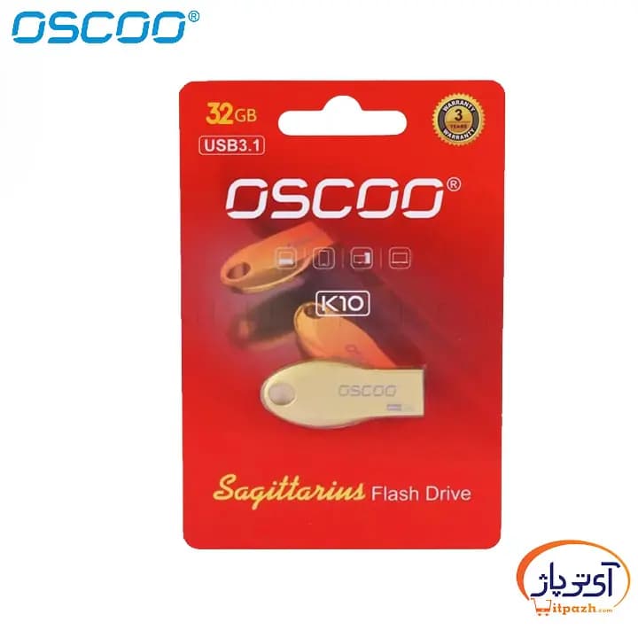 فلش اوسکو K10 OSCOO ظرفیت 32 گیگابایت USB3.1 — تصویر ۷