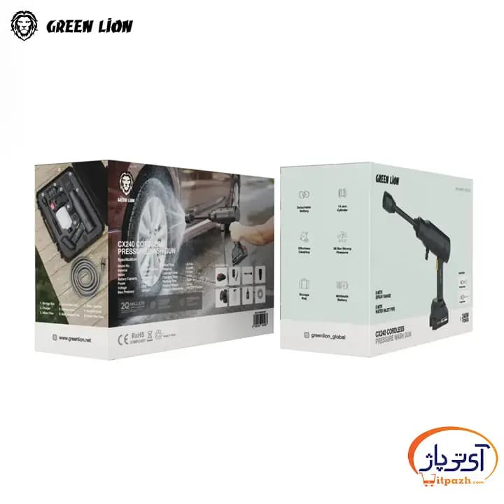 کارواش اتومبیل گرین لاین CX240 CORDLESS — تصویر ۱۲
