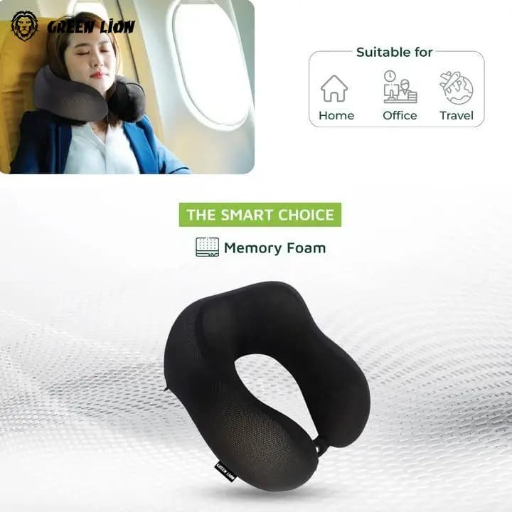 بالشتک دور گردن گرین لاین مموری فوم Memory Foam Neck Pillow — تصویر ۴