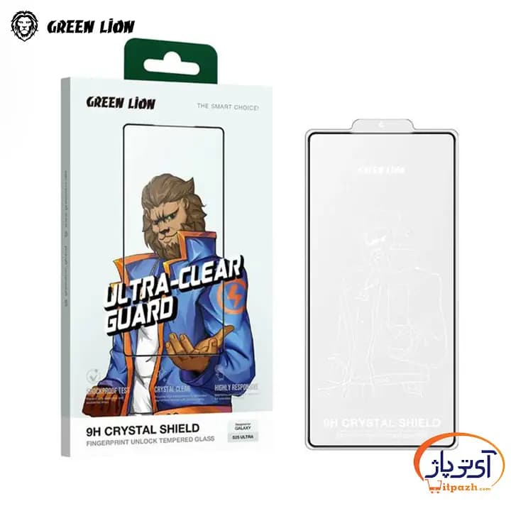 گلس گرین لاین 9H Crystal Shield HD گوشی S25 ULTRA
