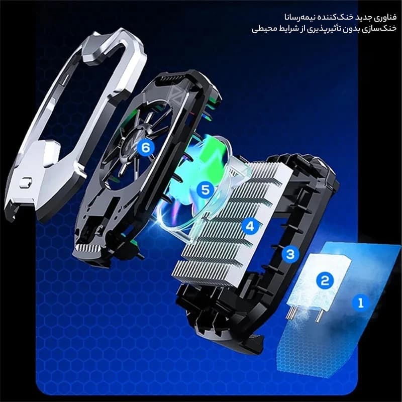 خنک کننده گوشی موبایل ممو مدل DLA8 — تصویر ۴