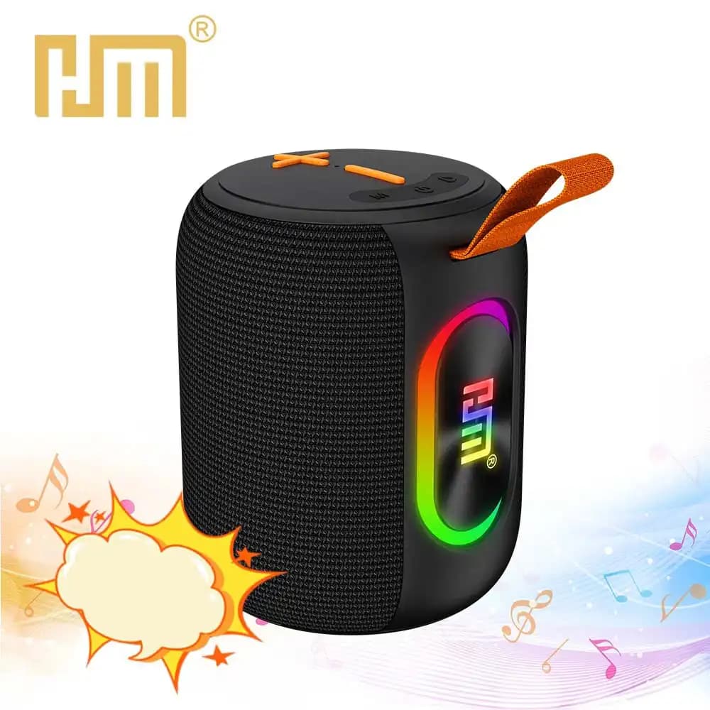 خرید اسپیکر بلوتوثی HM831 | بیس قوی، نورپردازی RGB، ضد آب IPX6 و باتری پرقدرت — تصویر ۸