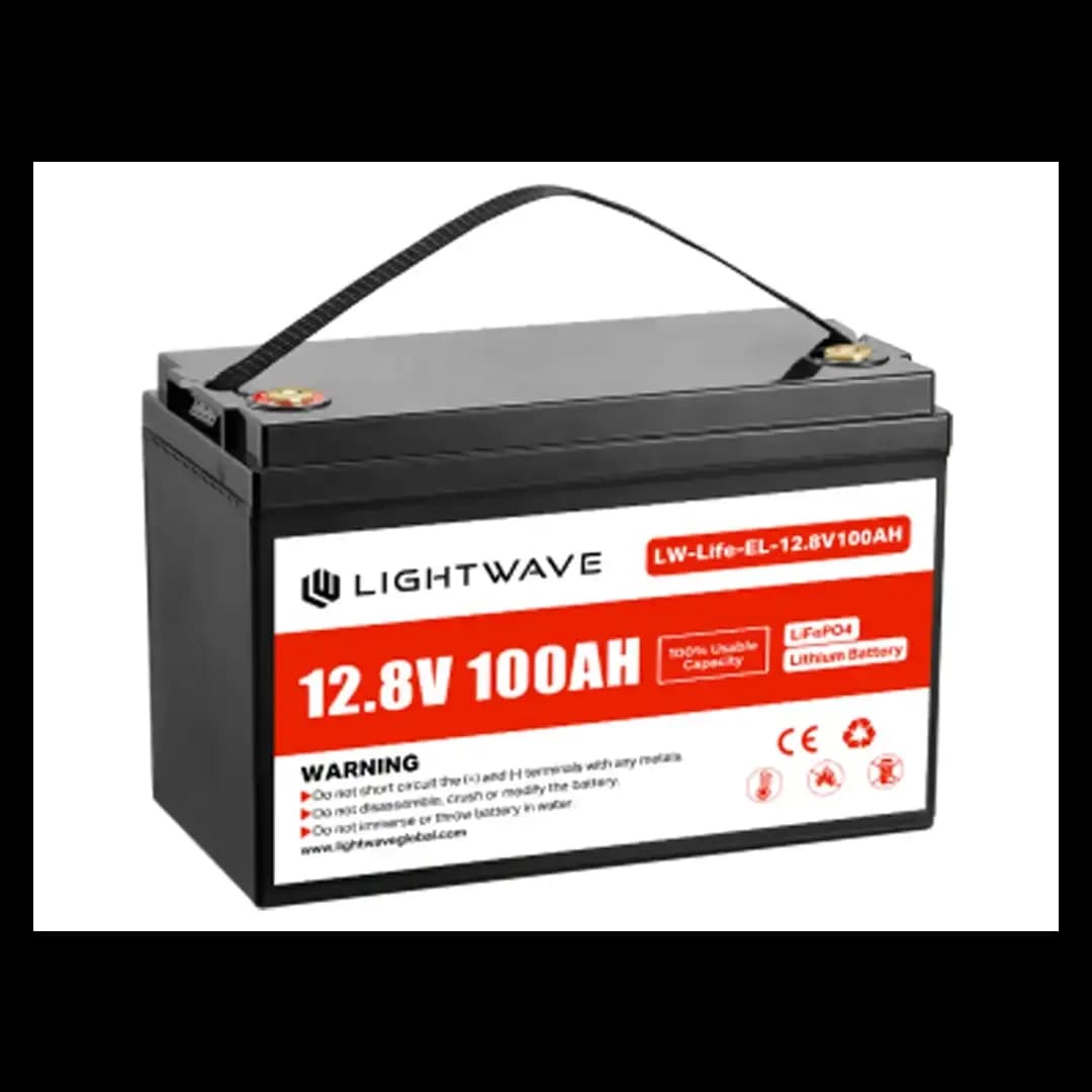 باتری لیتیوم آهن فسفات 12.8 ولت 100 آمپر ساعت لایت ویو مدل LW-Life-EL-12.8V100AH