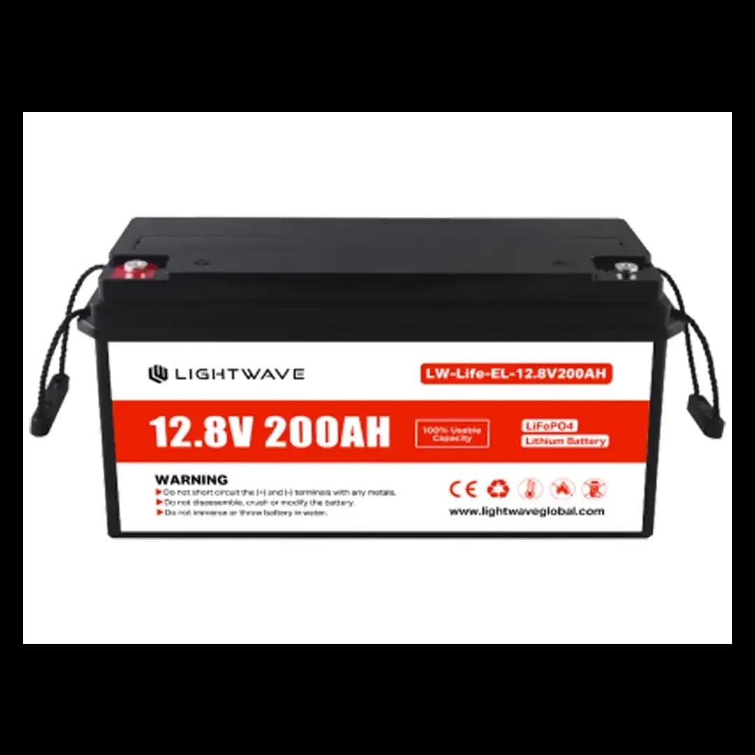 باتری لیتیوم آهن فسفات 12.8 ولت 200 آمپر ساعت لایت ویو مدل LW-Life-EL-12.8V200AH