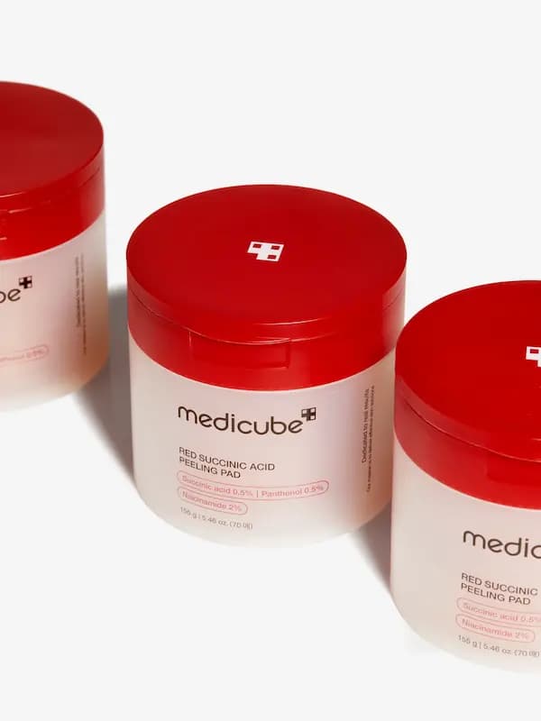 پد لایه بردار پوست مدیکیوب مدل Red Succinic Acid — تصویر ۵