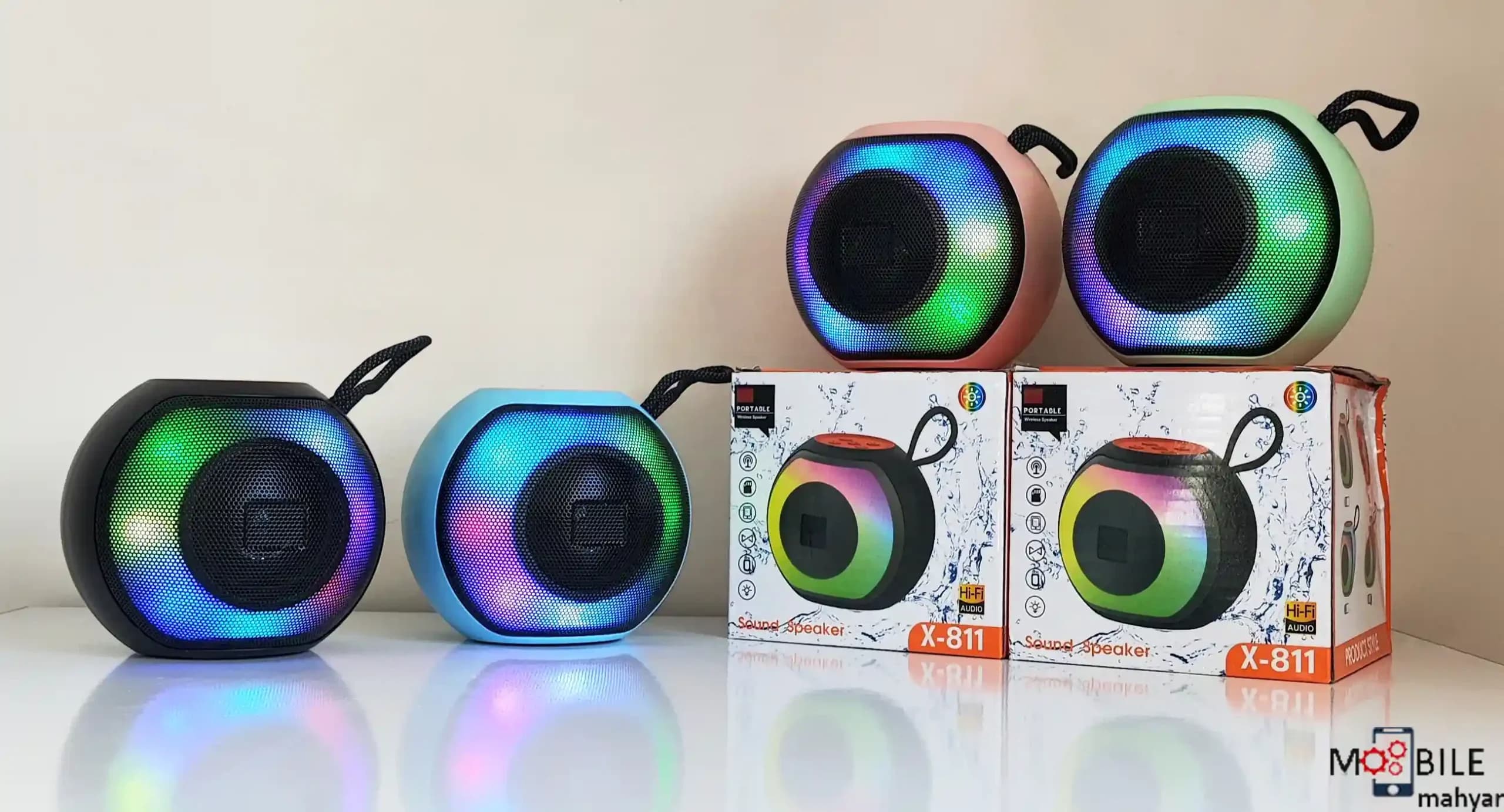 اسپیکر بلوتوثی قابل حمل مدل x-811 — تصویر ۸