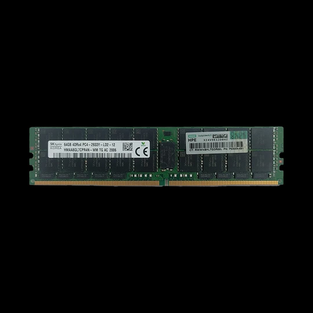 رم سرور HPE RAM 64GB Dual rank DDR4 4Rx4 PC4-2933Y-L RDIMM P03054-691 — تصویر ۵