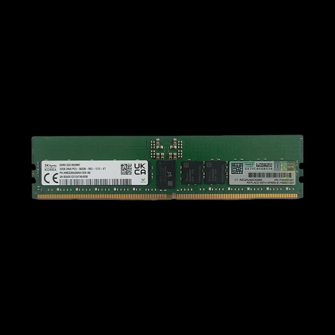 رم سرور HPE RAM 32GB Dual rank DDR5 2Rx8 PC5-4800B-R RDIMM P43330-0A1 — تصویر ۴