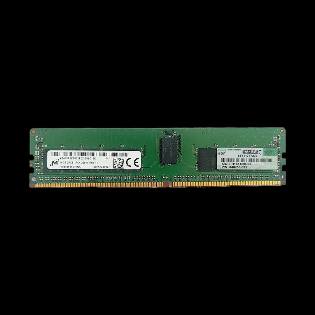 رم سرور HPE RAM 16GB Dual rank 2Rx8 DDR4 PC4 2666V-R RDIMM 840756-091 — تصویر ۶