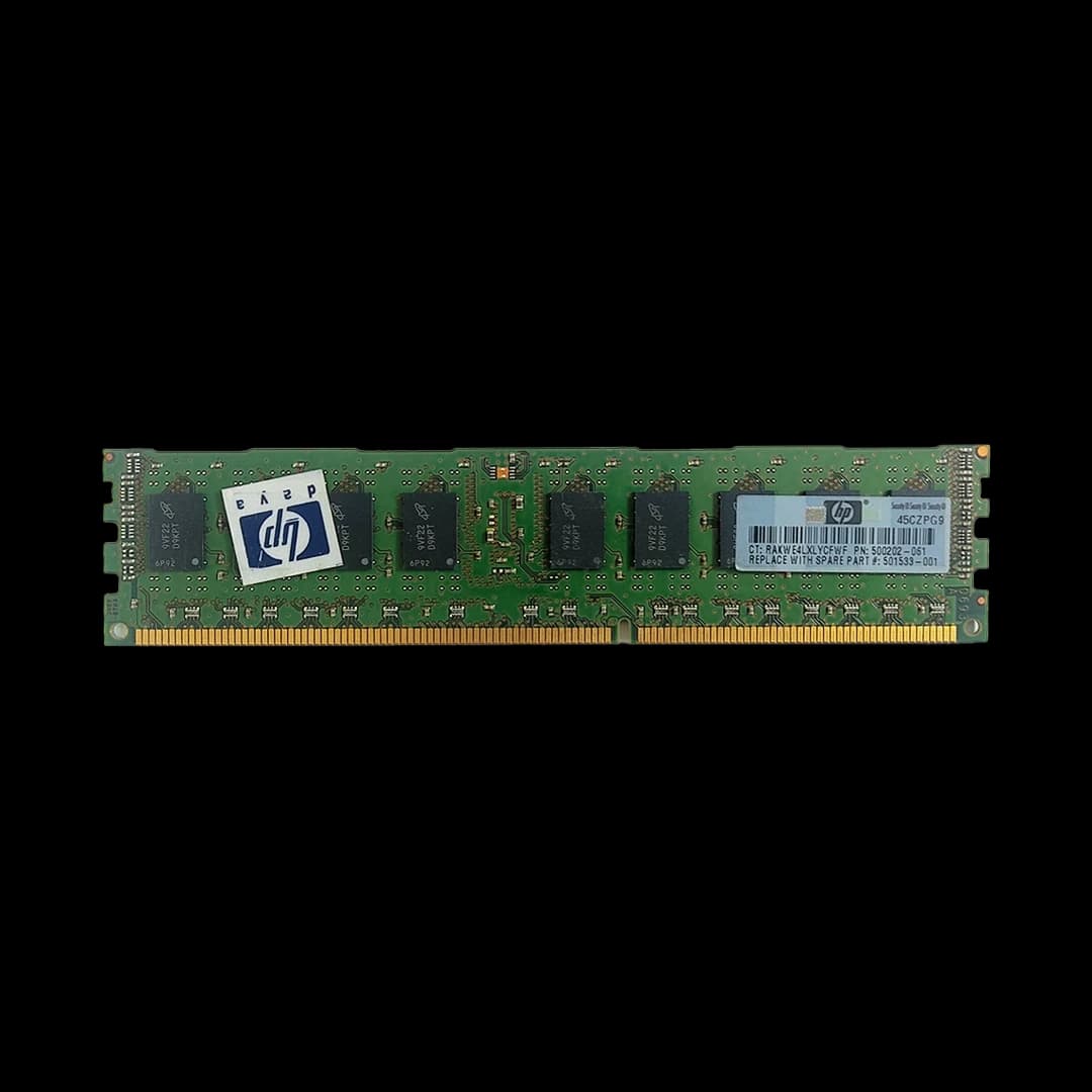 رم سرور HPE 2GB Dual Rank DDR3 2Rx8 PC3-10600R RDIMM 500202-061