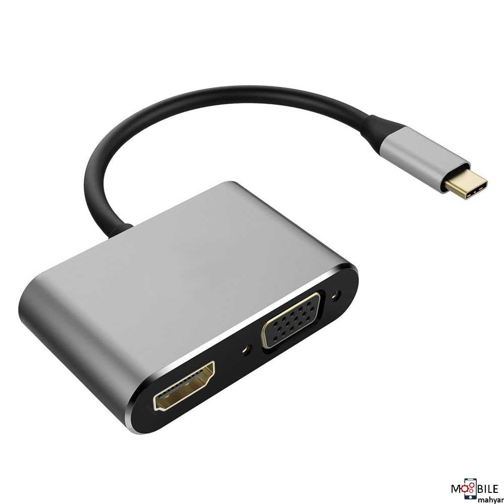 مبدل USB-C به HDMI / VGA / USB — تصویر ۶
