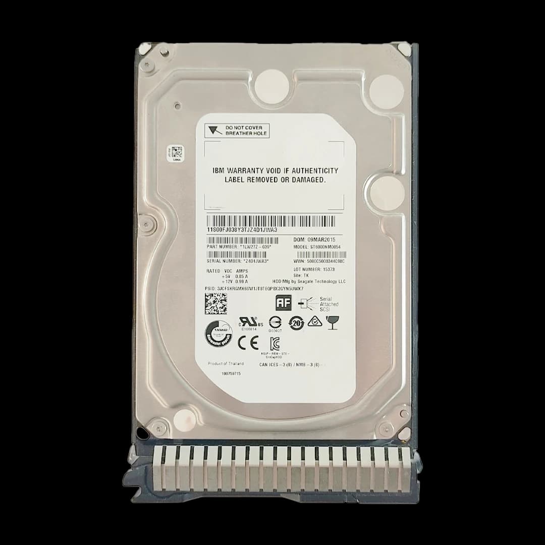 هارد اینترنال IBM مدل IBM HDD 6TB SAS 12G Ent 7.2K LFF ظرفیت 6 ترابایت 1LW27Z-039
