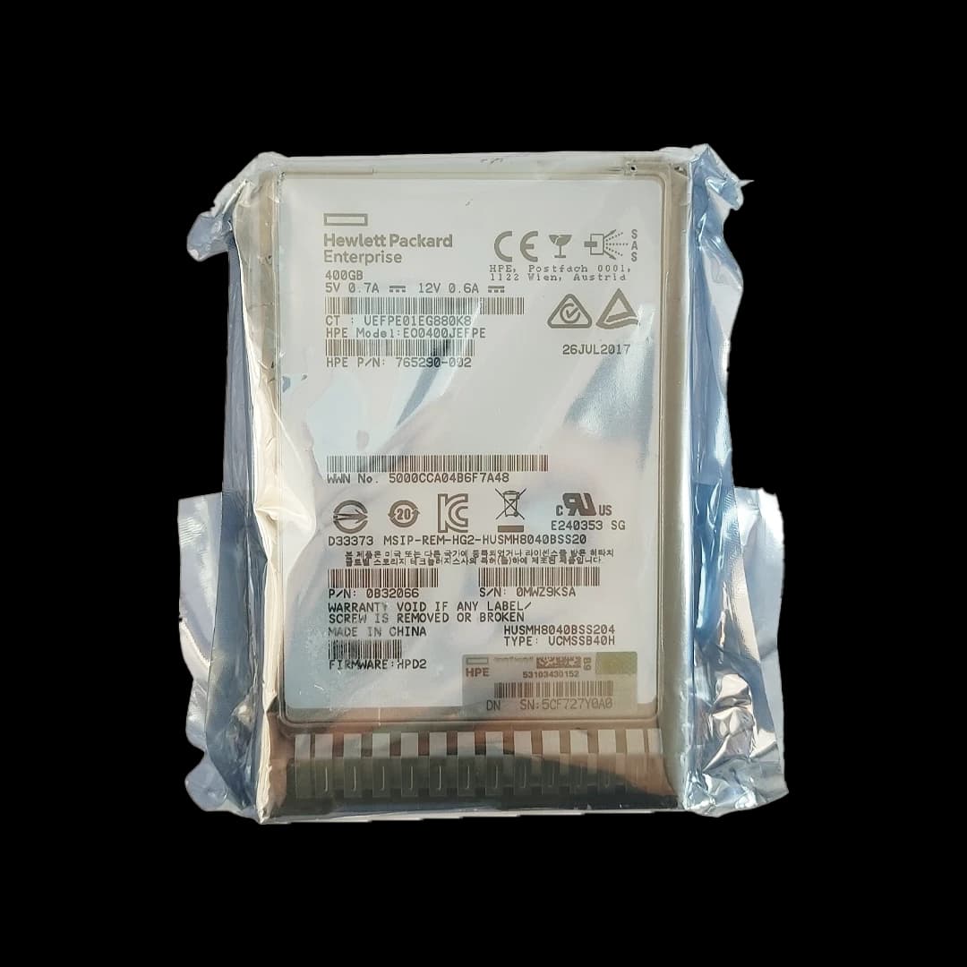 اس اس دی سرور مدل HPE SSD 400GB SAS 12G WI SFF SC ظرفیت 400 گیگابایت 765290-002