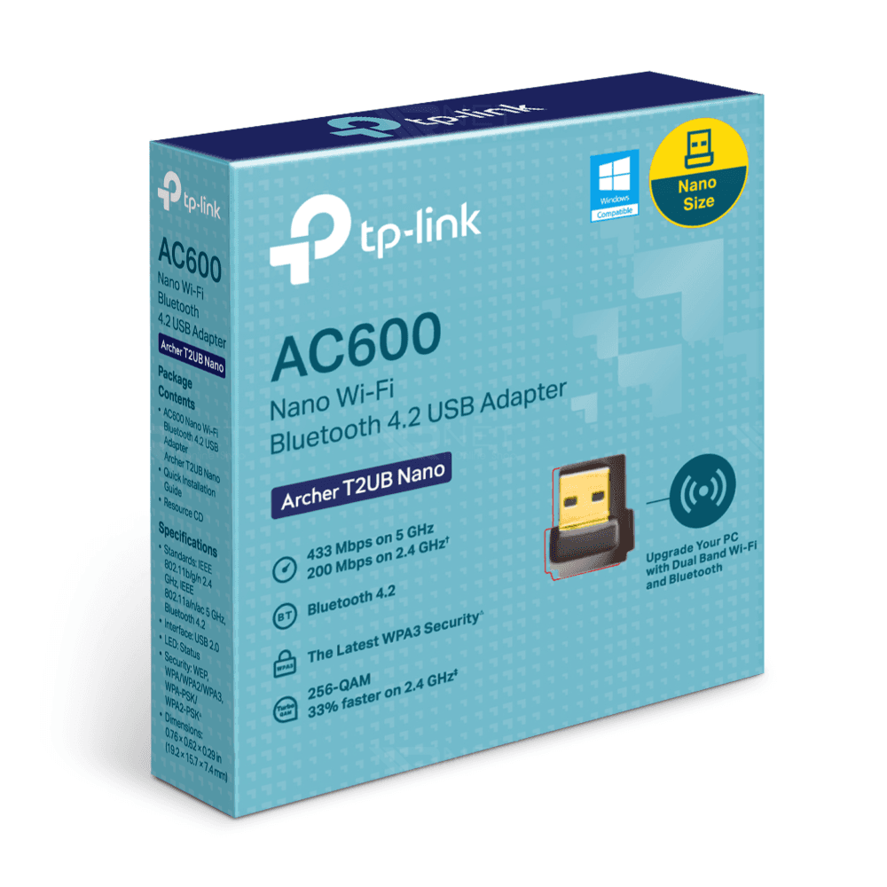 کارت شبکه و دانگل بلوتوث Archer T2UB Nano تی‌پی‌لینک TP-Link — تصویر ۵