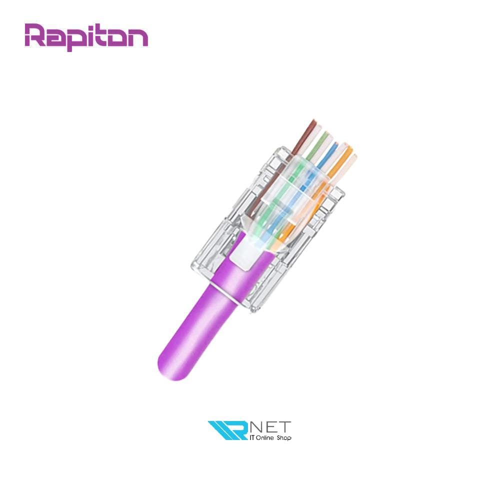 Open-End سوکت میان گذر CAT.6 UTP رپیتون مدل Rapiton RP-MP1-6UP بسته 100 عددی — تصویر ۹