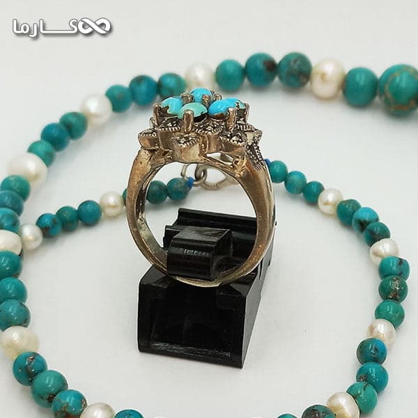 انگشتر فیروزه زنانه (کد 1017) — تصویر ۱۱