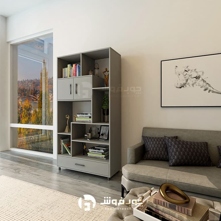 کتابخانه mdf ایستاده مدل L960