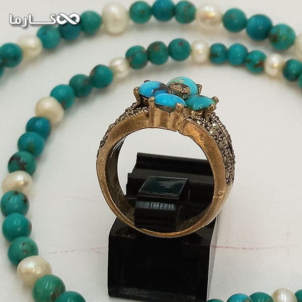 انگشتر فیروزه زنانه (کد 1022) — تصویر ۷
