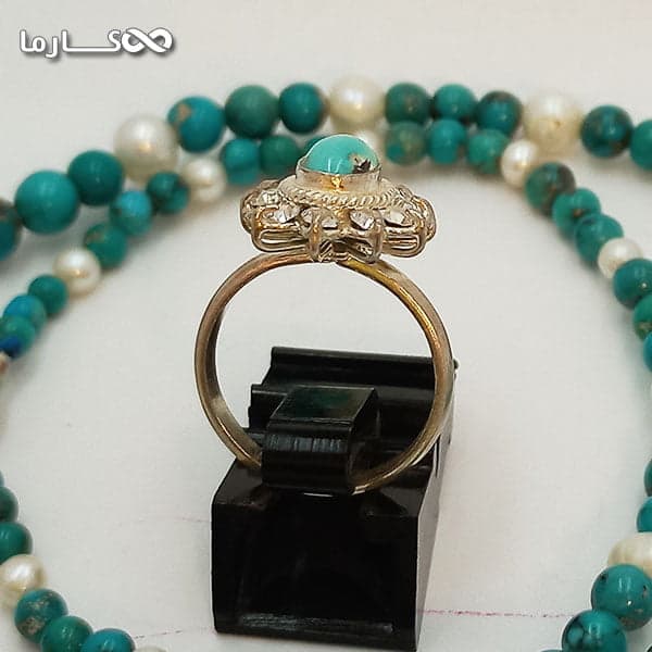 انگشتر فیروزه زنانه (کد 1024) — تصویر ۷