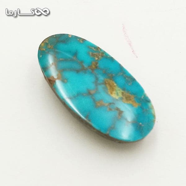سنگ فیروزه رگه طلا (کد 6023)