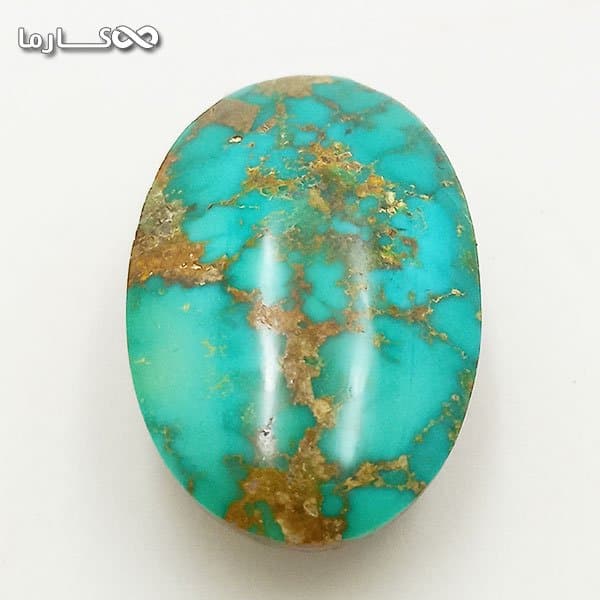 سنگ فیروزه رگه طلایی (کد 6024)