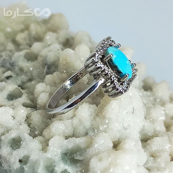 نگشتر فیروزه زنانه (کد 1030) — تصویر ۵